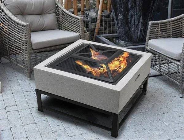 #Patio Fire Pit Modern Wood Bu - Fire Pit Bowl 评论和价格