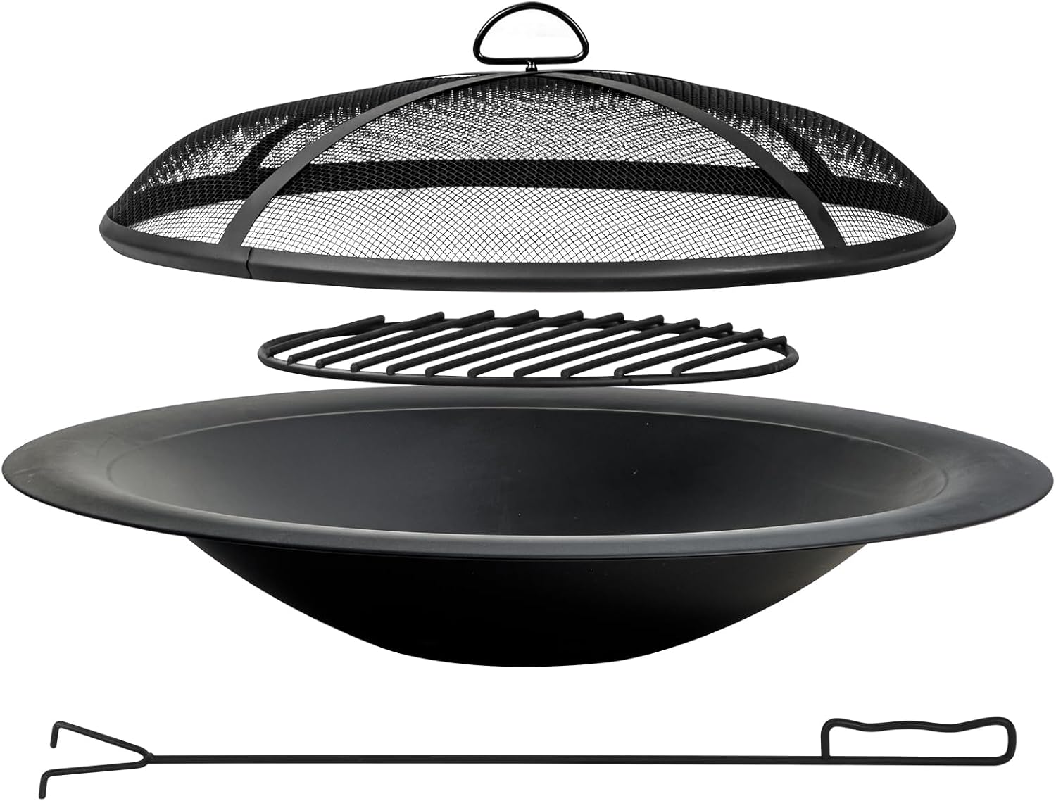 35 Inch Steel Fire Pit Bowl He - Fire Pit Bowl 评论和价格