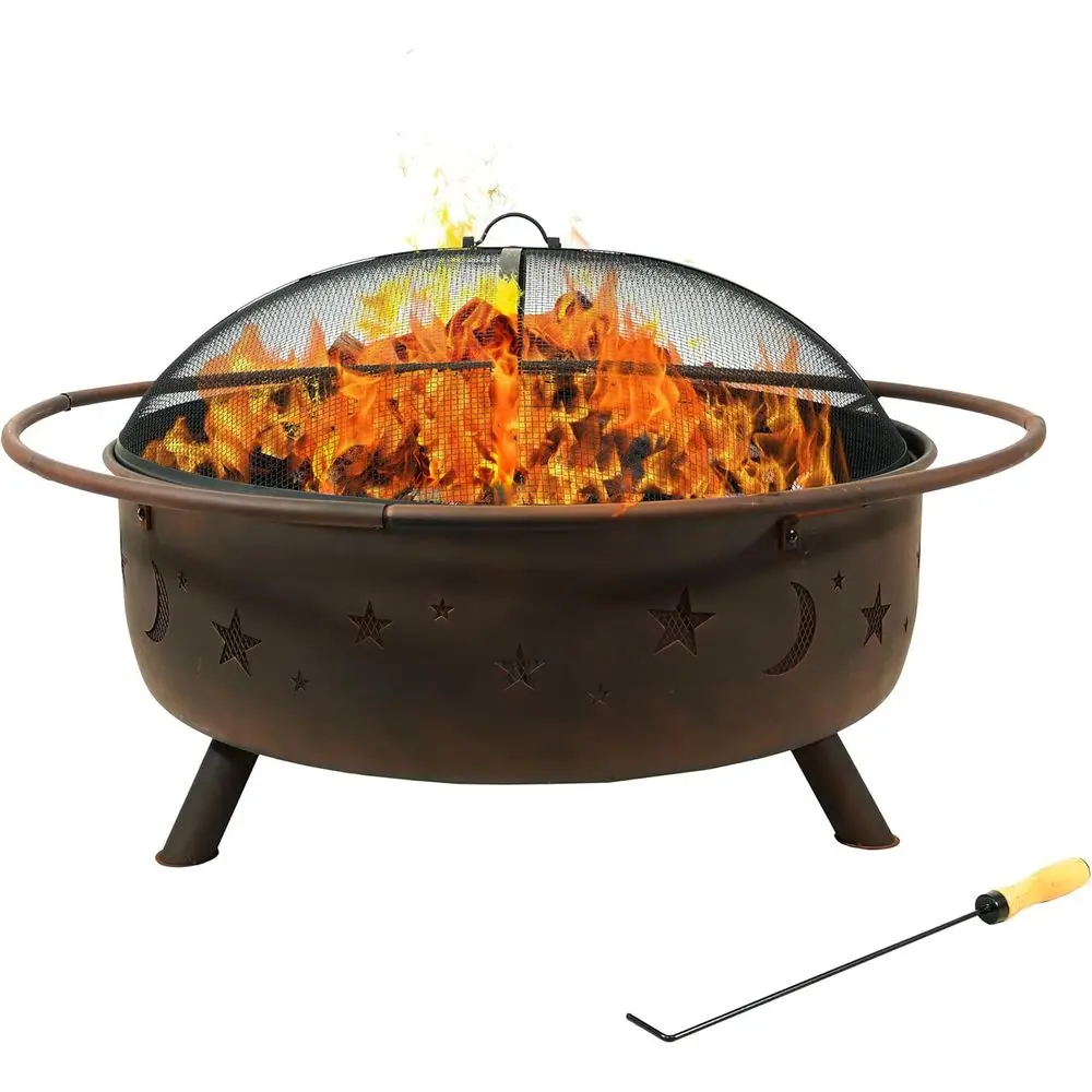 42-Inch Outdoor Wood-Burning F - Fire Pit Bowl 评论和价格