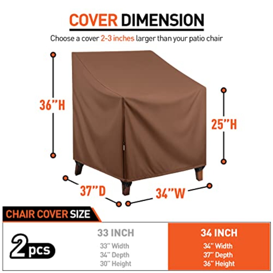 Waterproof Patio Chair Covers, - Outdoor Furniture Heavy Duty 评论和价格