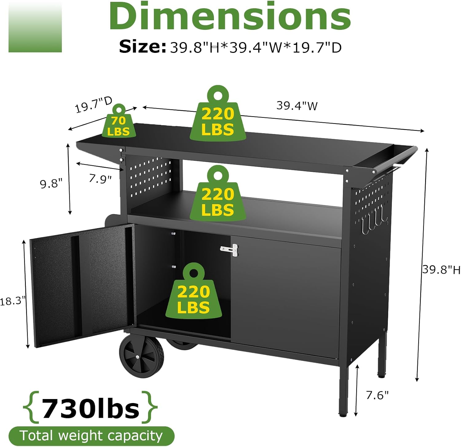 Outdoor Grill Cart Table With  - Outdoor Furniture Philippines 评论和价格