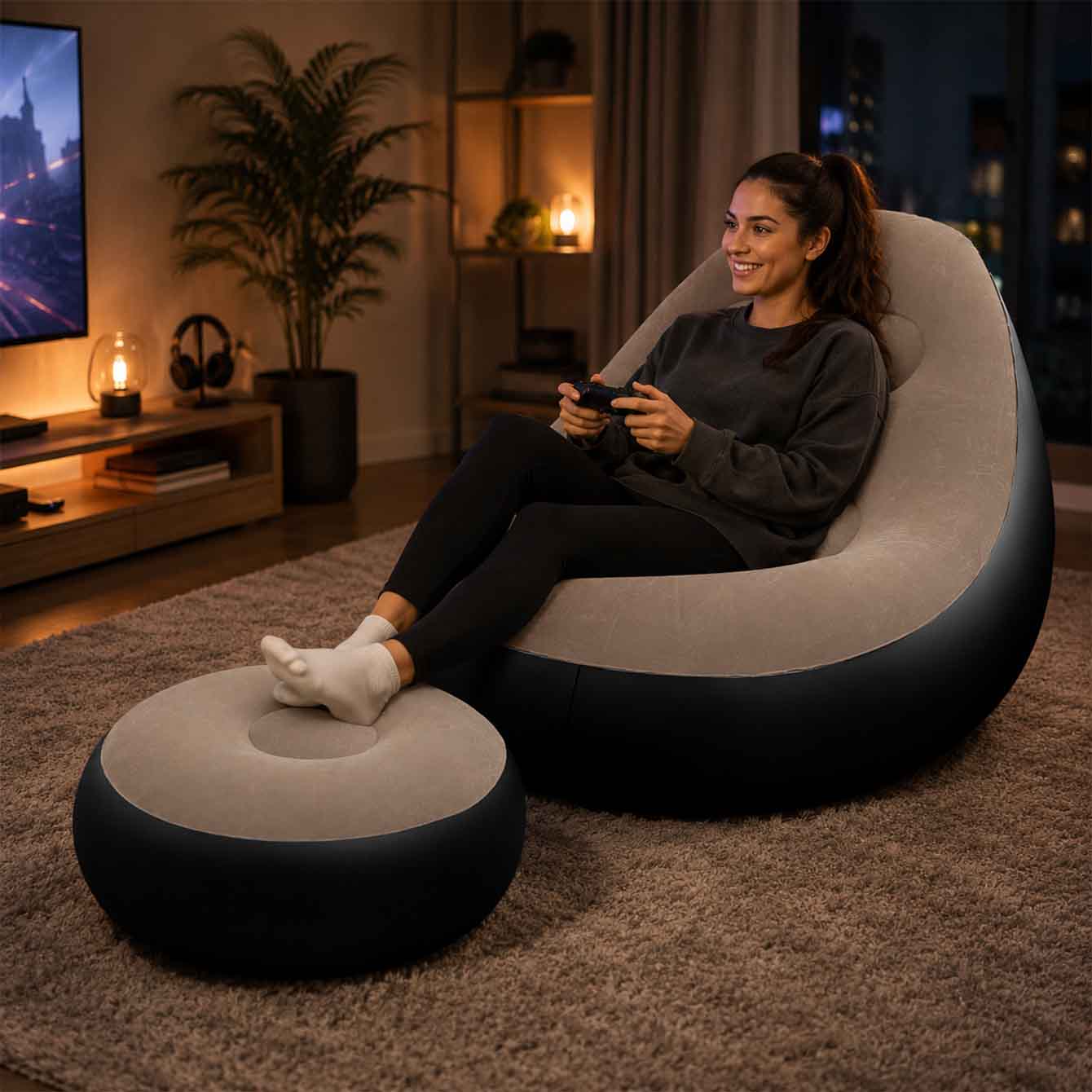 Inflatable Chair for Adults,Po - Outdoor Furniture Philippines 评论和价格