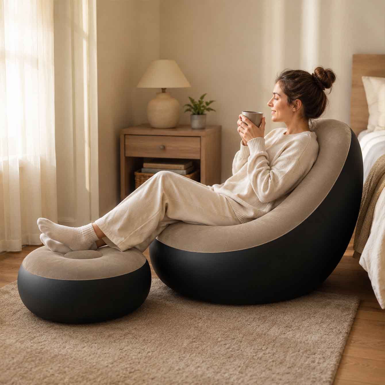 Inflatable Chair for Adults,Po - Outdoor Furniture Philippines 评论和价格