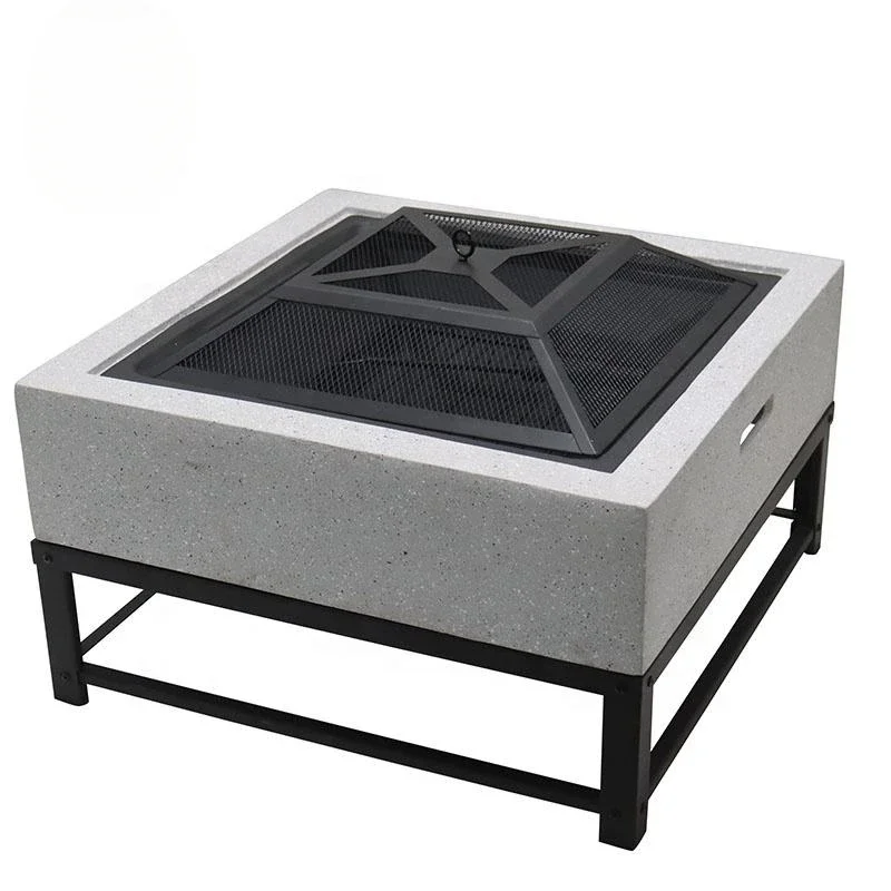 #Patio Fire Pit Modern Wood Bu - Fire Pit Bowl 评论和价格