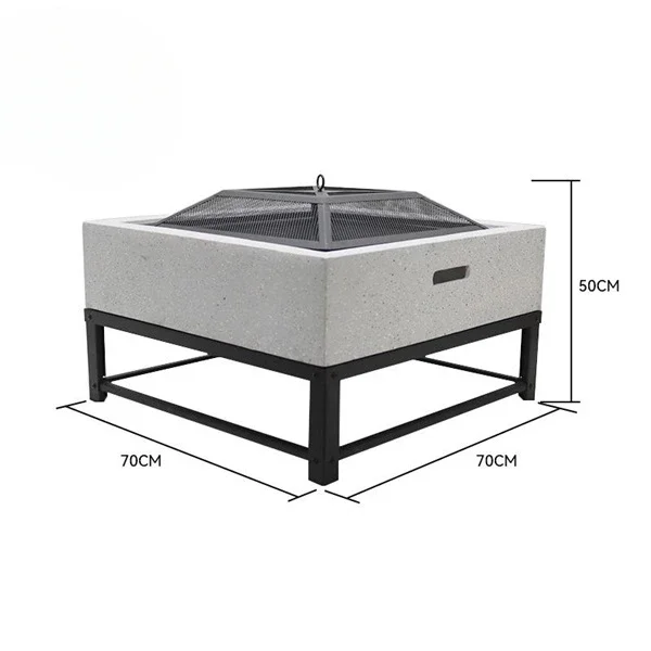 #Patio Fire Pit Modern Wood Bu - Fire Pit Bowl 评论和价格