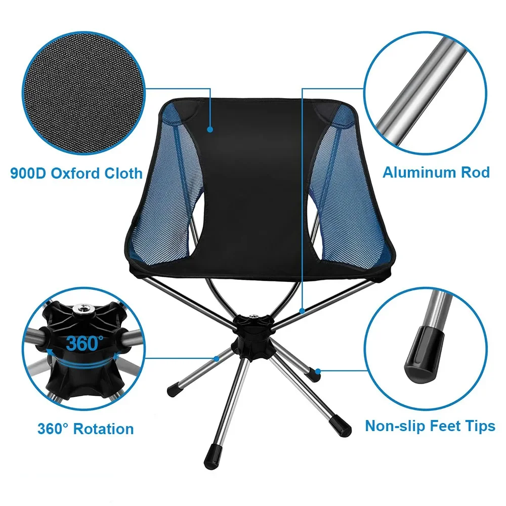 Folding Camping Chair 360° Rot - Outdoor Furniture Diy Plans 评论和价格