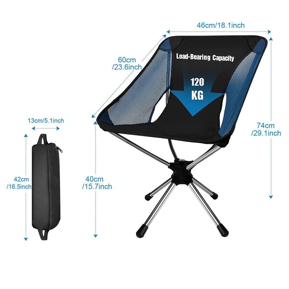 Folding Camping Chair 360° Rot - Outdoor Furniture Diy Plans 评论和价格