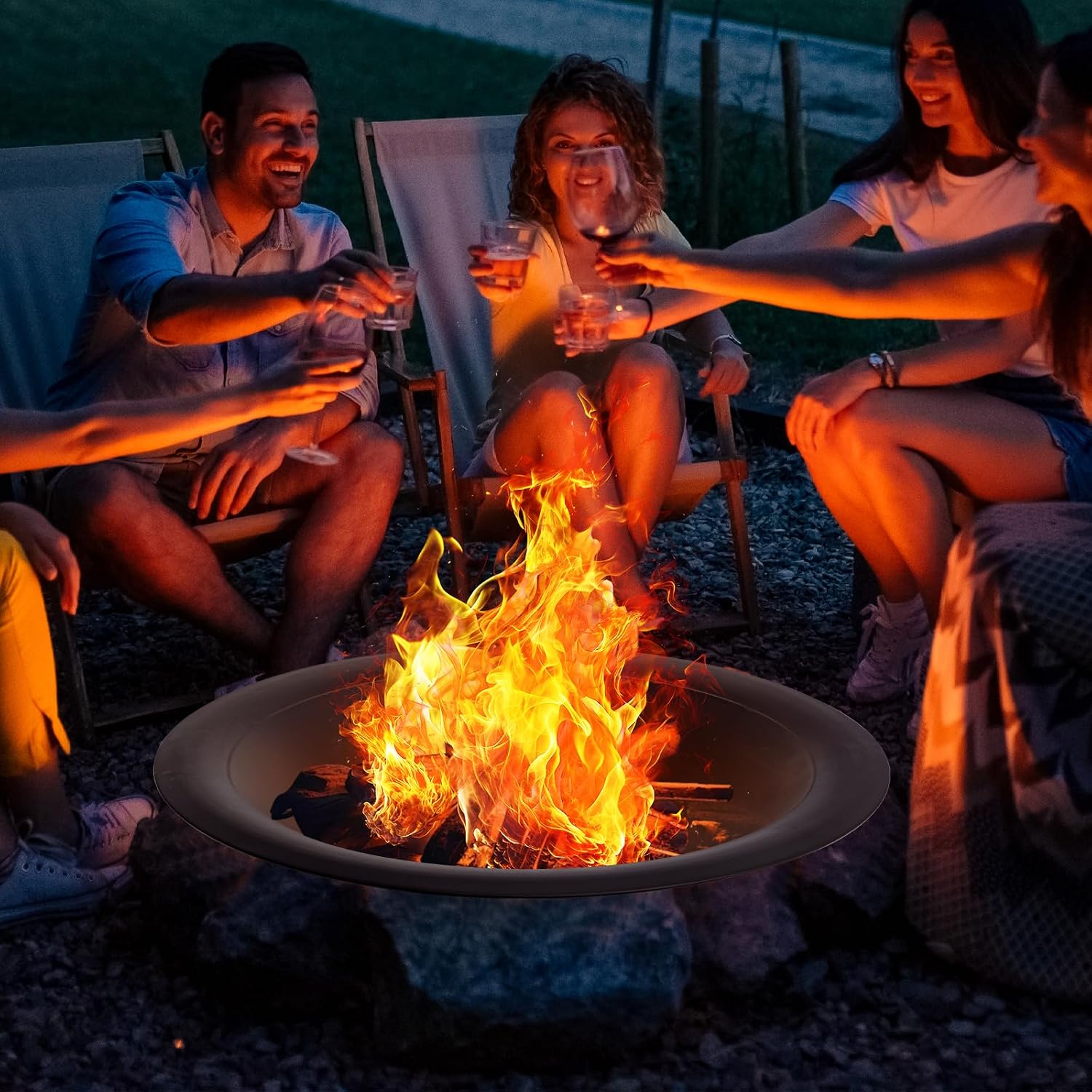 35 Inch Steel Fire Pit Bowl He - Fire Pit Bowl 评论和价格