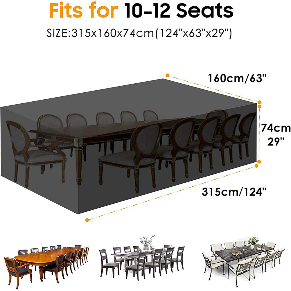 Waterproof Garden Table Cover  - Outdoor Furniture Heavy Duty 评论和价格