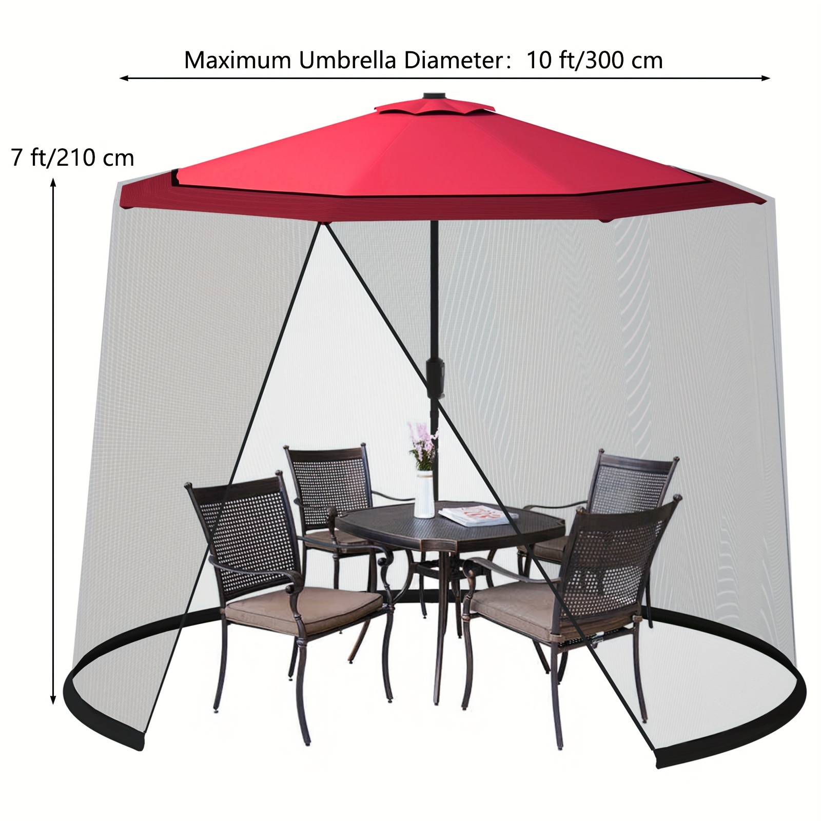 9FT 10FT Patio Umbrella Mosqui - Outdoor Furniture Philippines 评论和价格