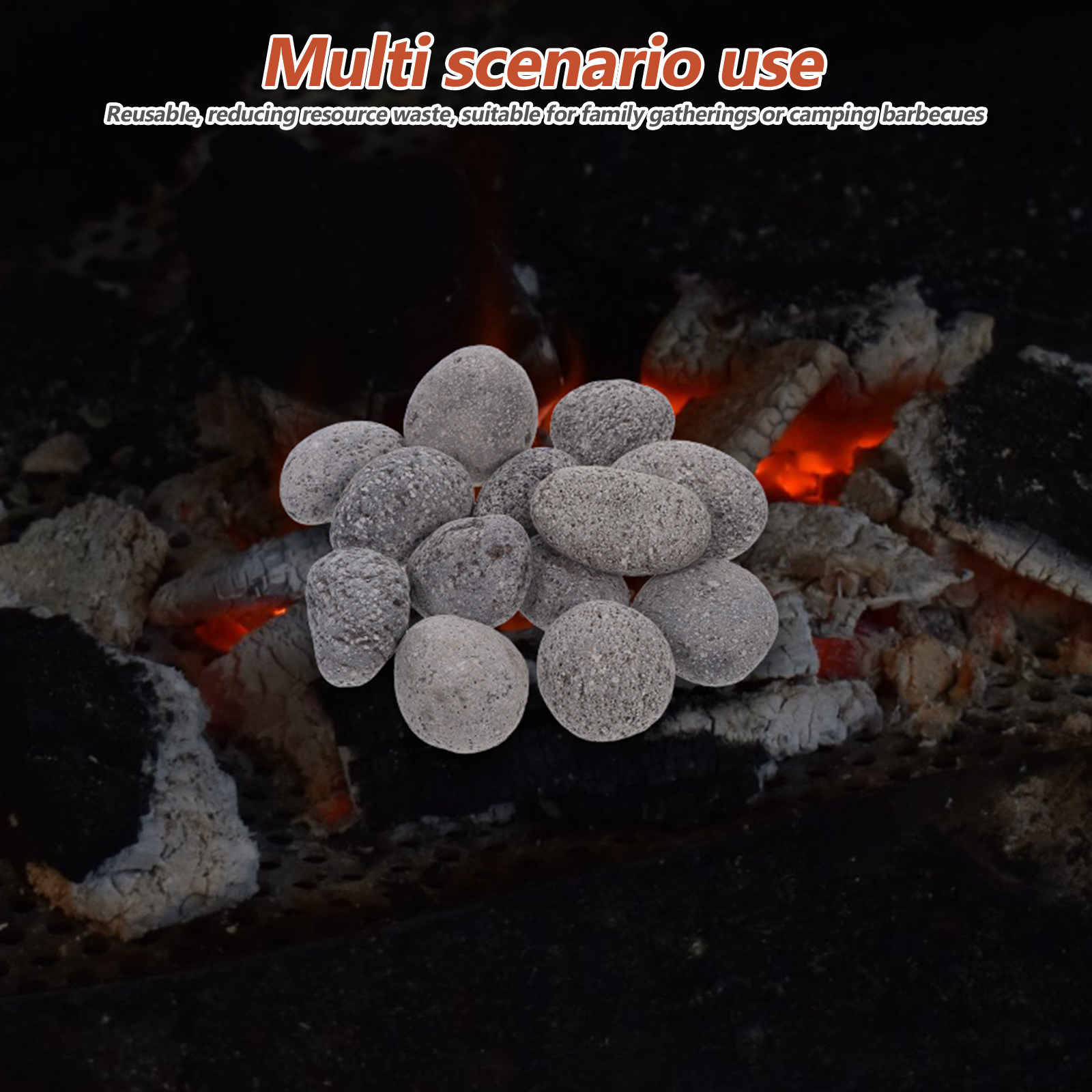 1 Bag Volcanic Lava Stones Fir - Fire Pit Bowl 评论和价格