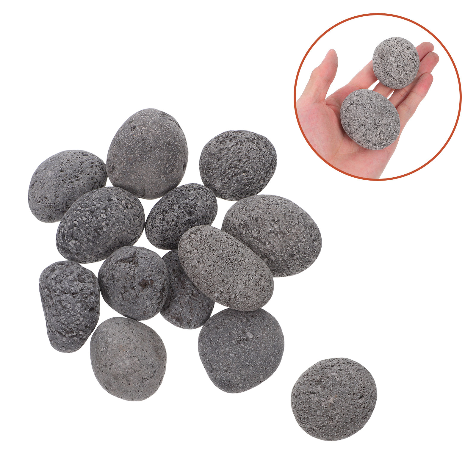 1 Bag Volcanic Lava Stones Fir - Fire Pit Bowl 评论和价格
