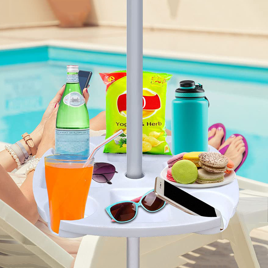 CYBeach Umbrella Tray, with 4  - Outdoor Furniture Sunbrella 评论和价格