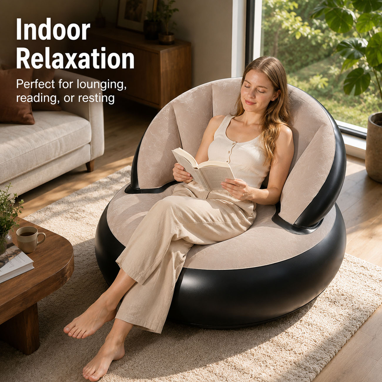 Inflatable Chair for Adults, F - Outdoor Furniture Philippines 评论和价格